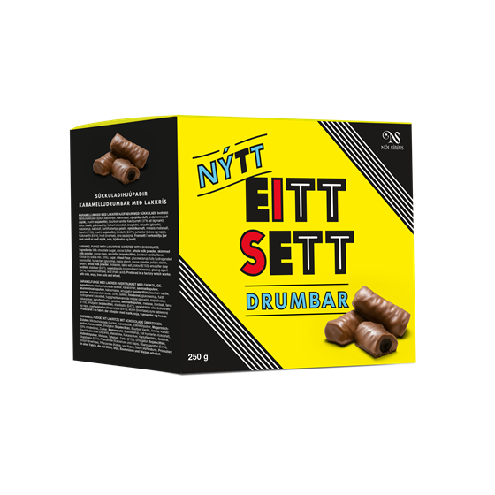 Eitt sett chocolate Drumbar (250g)