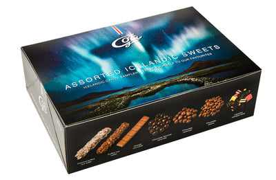Goa Assorted Icelandic Sweets (500g). A box filled with delicious candy samples from Góa.