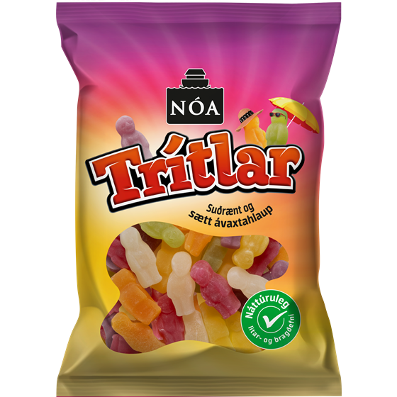 Soft exotic fruit jelly shaped like mini figure. -Topiceland