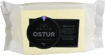 Oðalsostur - Oðals cheese. The Norwegian Jarlsberg cheese is the epitome of the ancestral cheese; the most famous cheese made by Norwegians since 1860.