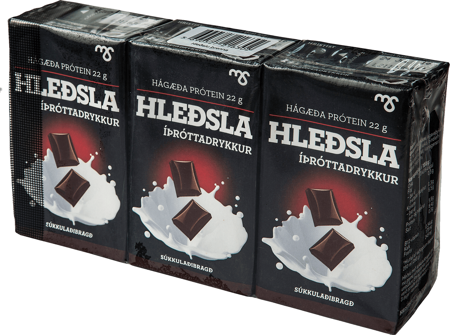 Hleðsla Protein Drink - Chocolate (3x250ml)