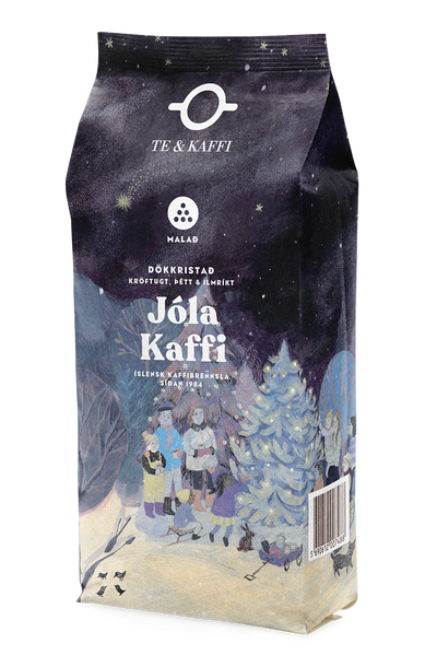 Aromatic coffee for joyful Christmas moments. Select coffee beans from Colombia, Ethiopia, and Costa Rica provide the coffee with a natural and enjoyable flavor, good body, and a sweet fruity aroma. It has a good balance and a dark aftertaste. - TopIceland