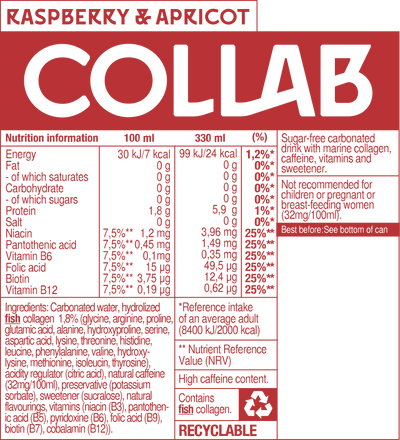 Collab Raspberry & Apricot (330ml) - (Non-alcoholic)
