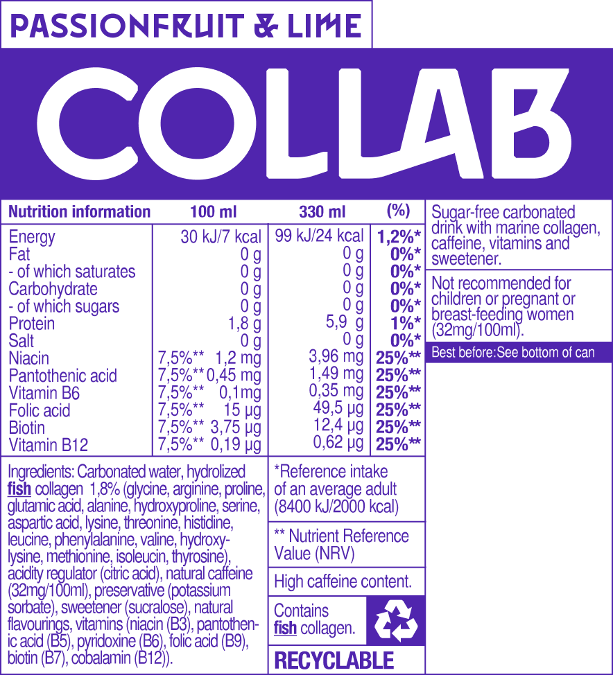 Collab Passionfruit & Lime (330ml) - (Non-alcoholic)