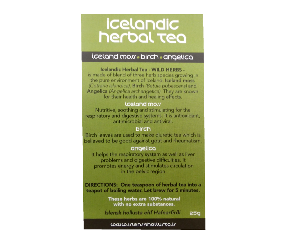 Icelandic Herbal Tea (20bags) - Topiceland