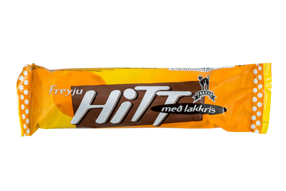 Chocolate with licorice and caramel filling. -Topiceland