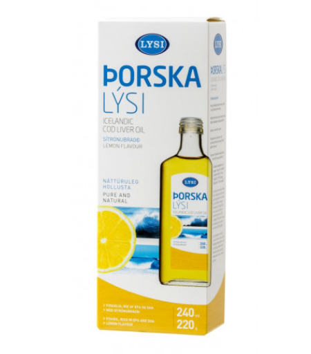 Lysi Cod liver oil (240ml) - Topiceland