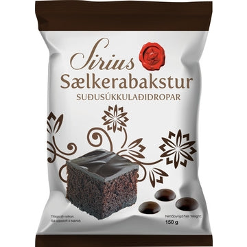 Suðusúkkulaðidropar/Dark chocolate drops (150g)