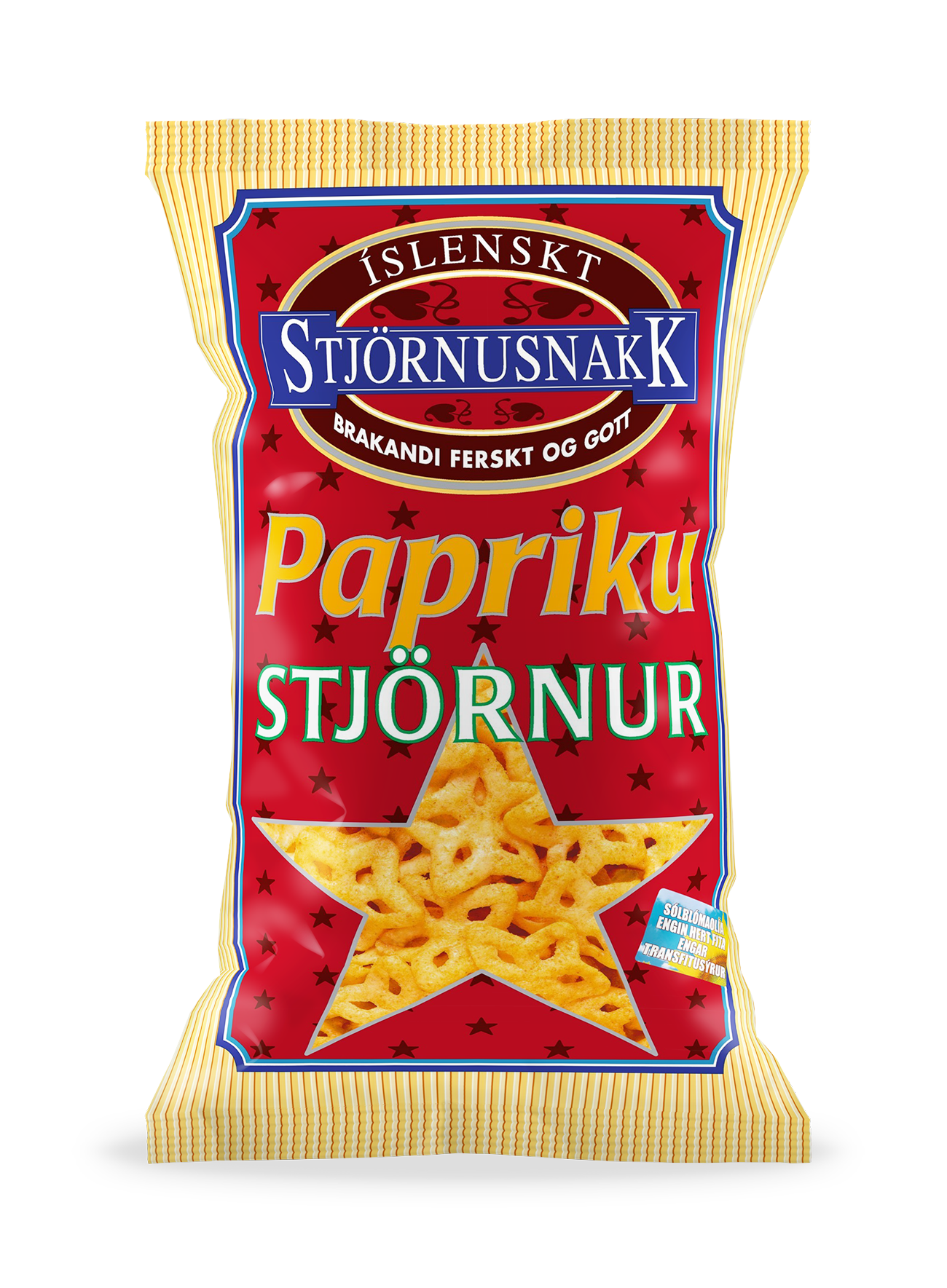 Paprikustjörnur - Paprika stars (90g) from Stjörnusnakk - Topiceland