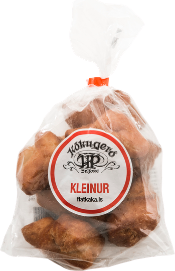 Kleinur, or twisted donuts, is an Icelandic pastry, 7 pieces in each bag. - TopIceland