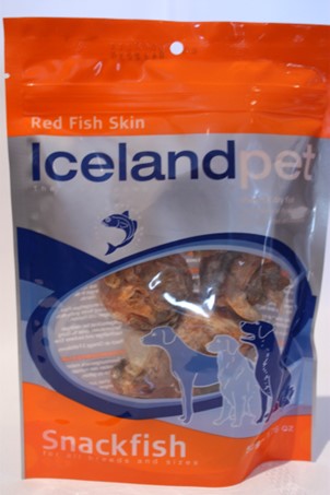 The Cod Skin is made from Red Fish skin, 100% pure Icelandic fish. -Topiceland
