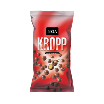 Chocolate-coated corn balls with mint pearls. -topiceland