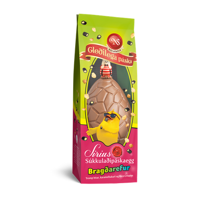 Milk Chocolate Egg - With Coconut-Filled Licorice Pieces, Caramel, And Crispy Cereal, Flavored And Mixed Candy. -Topiceland