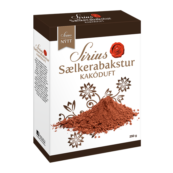 Noi Sirius Konsum Cocoa powder for baking.  Made in Iceland by Noi.  250 grams  -Topiceland