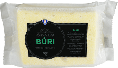 Oðals-Búri. The model for Búri is the Danish cream havarti, which was first produced in the mid-19th century at the Havarthigaard farm in Denmark.