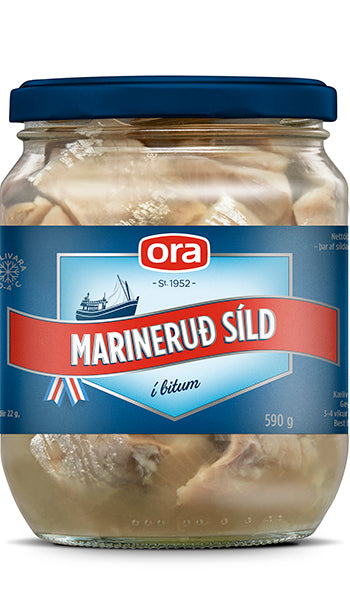Ora Marinated Herring, perfect on Icelandic rye bread. -Topiceland