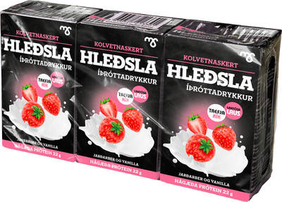 Hleðsla Protein Drink - Strawberry & Vanilla (3x250ml)