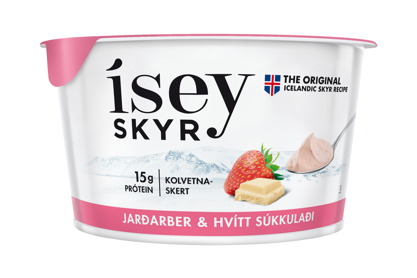 Ísey Skyr Low Carb - Strawberry & White Chocolate (170g)