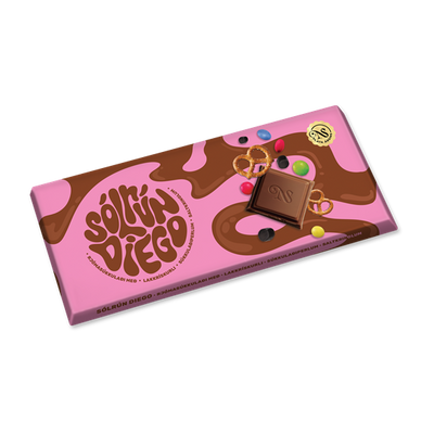 Noa Chocolate with licorice, pretzels, chocolate pearls & sea salt (140g)