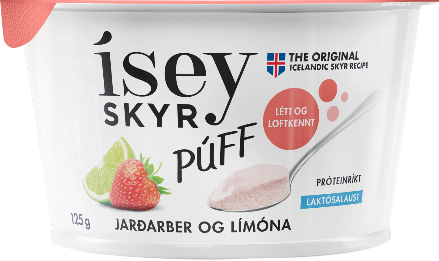 Ísey Skyr Púff - Strawberry & Lime (125g)