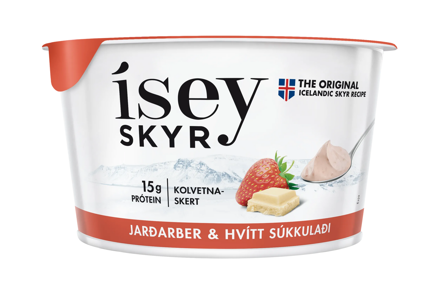 Ísey Skyr Low Carb - Strawberry & White Chocolate (170g)