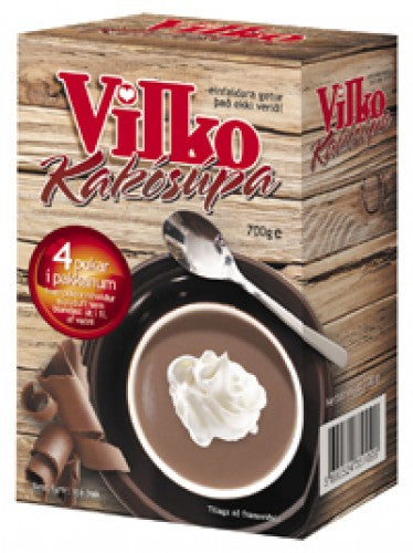 Vilko hot chocolate soup is great with whipped cream. Just add 1 litre of water and heat up. - Topiceland