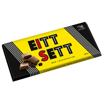 Eitt sett chocolate with licorice (150g)