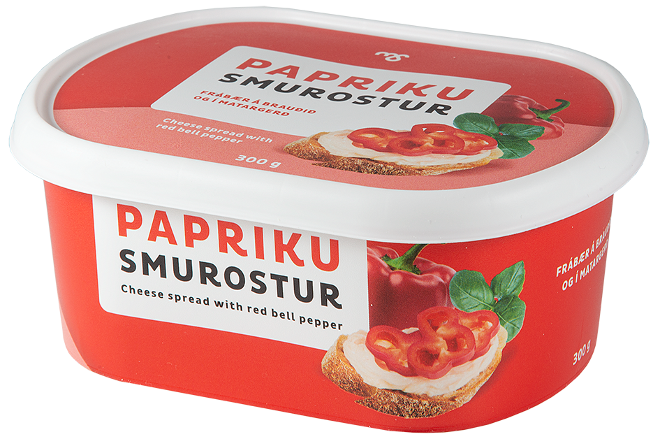 MS Papriku smurostur - Cheese spread with red bell pepper. - TopIceland