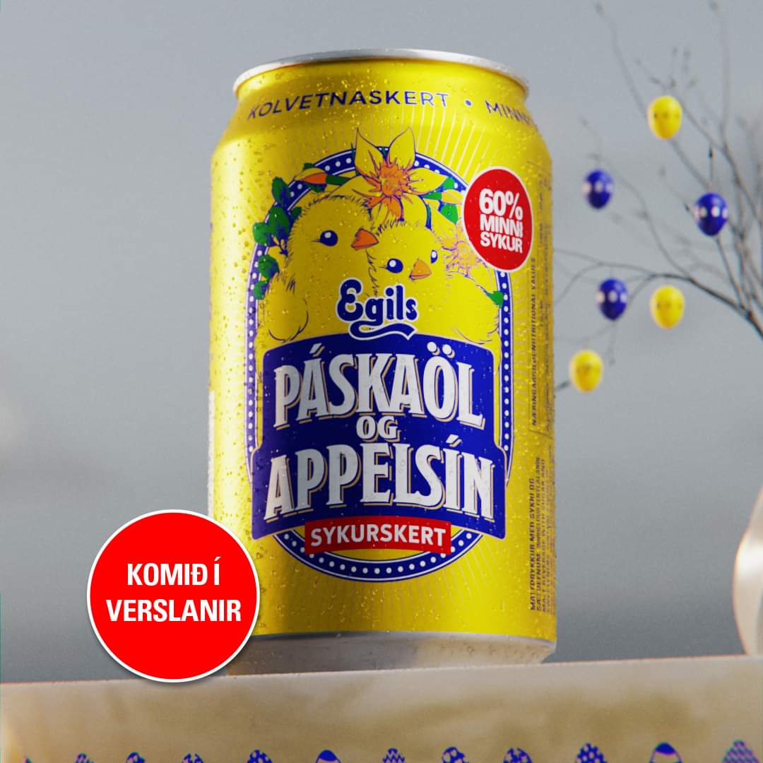 Egils Páskaöl og Appelsín -Sugar Reduced (330 ml)