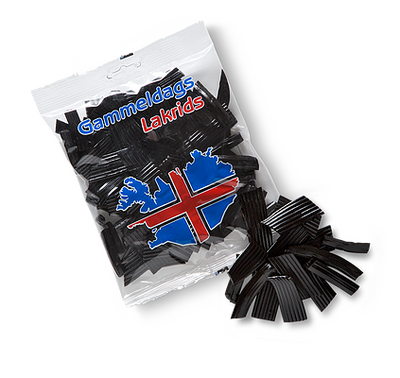 Gammeldags Lakrids (350gr) is an old style Icelandic licorice or liquorish. - Topiceland