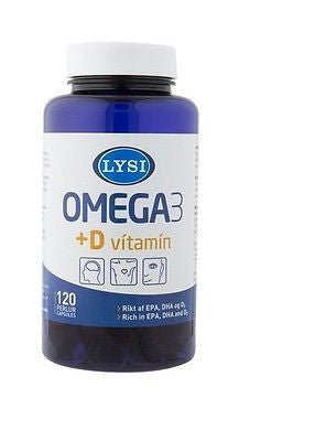 Omega-3 with D vitamin (120 capsules) - Topiceland
