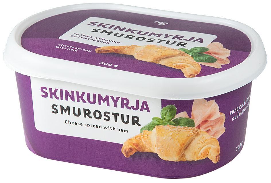 Smurostur Skinku - Cheese spread with ham (300g). - TopIceland