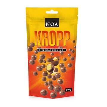 Nóa Kropp is a crisp cereal centers covered with rich milk chocolate. - Topiceland