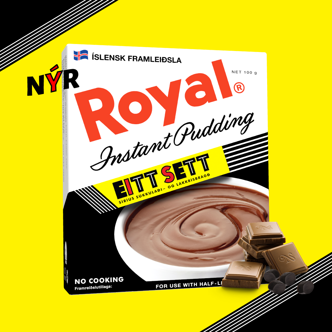 Instant Pudding from Royal with Eitt Sett flavor. - TopIceland