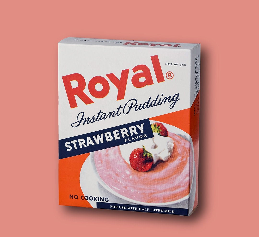Instant Pudding from Royal with strawberry flavor. - TopIceland